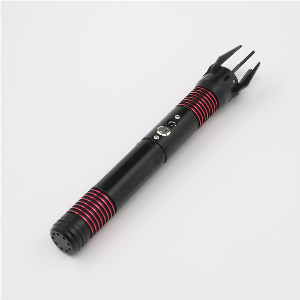 F-Talon-001 Smooth Swing Metal Hilt 1 inch Heavy Dueling Blade 10 Sets of Soundfonts Blaster and Strobe Lightsaber