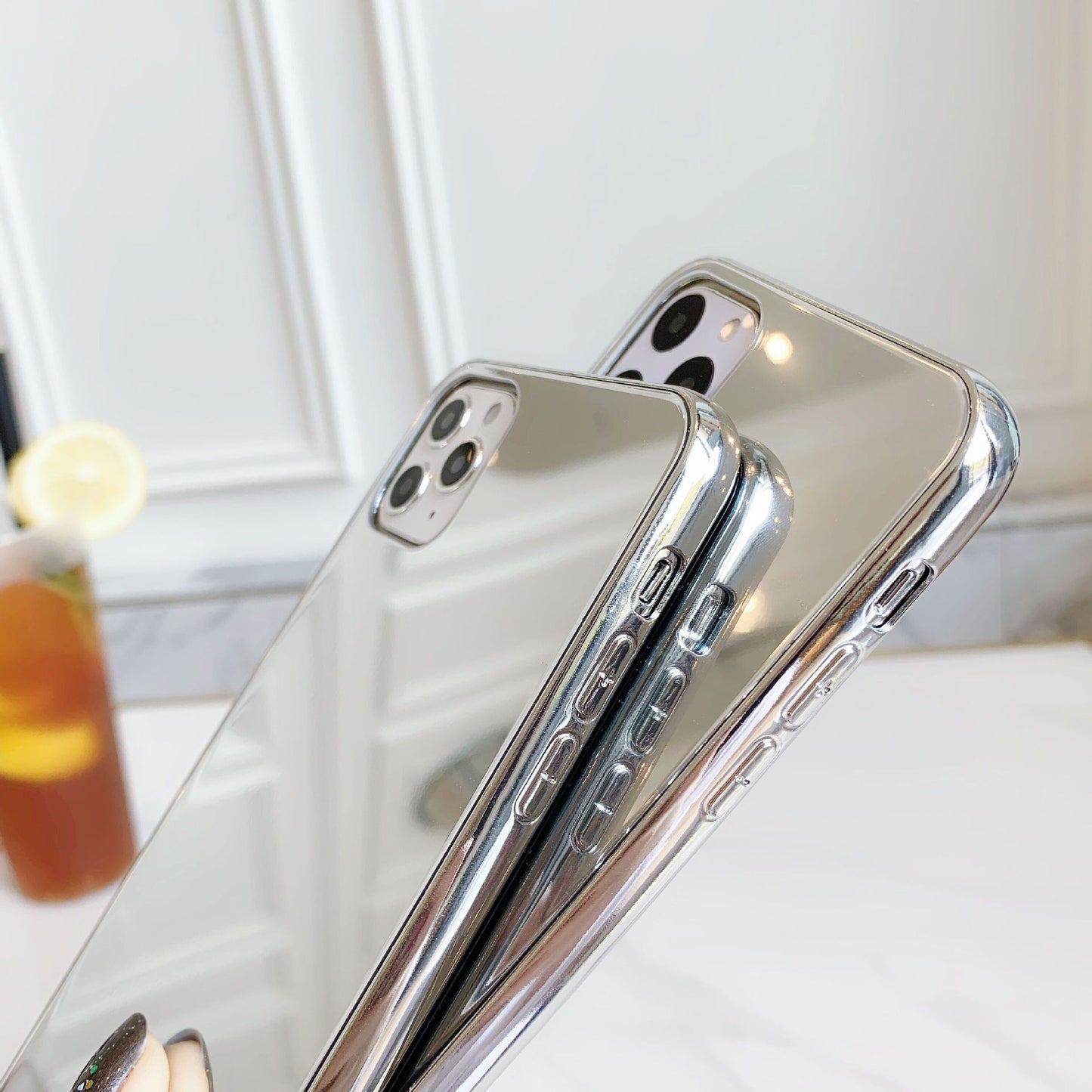 Fashion Plating Make-up Mirror Phone Case for iPhone