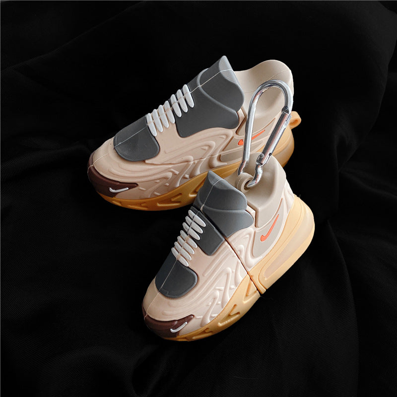 3D Luminous Fashion Sneakers Airpods Case with Clip