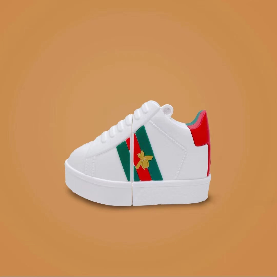 3D Luxury Fashion Bee Sneakers Airpods Case with Clip