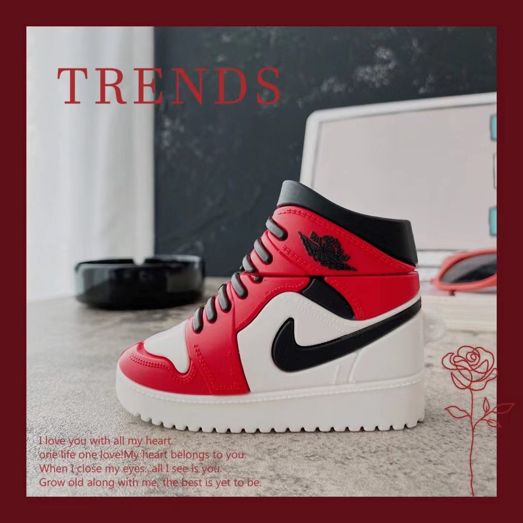 3D Fashion Sports Brand Sneakers Airpods Case with Clip