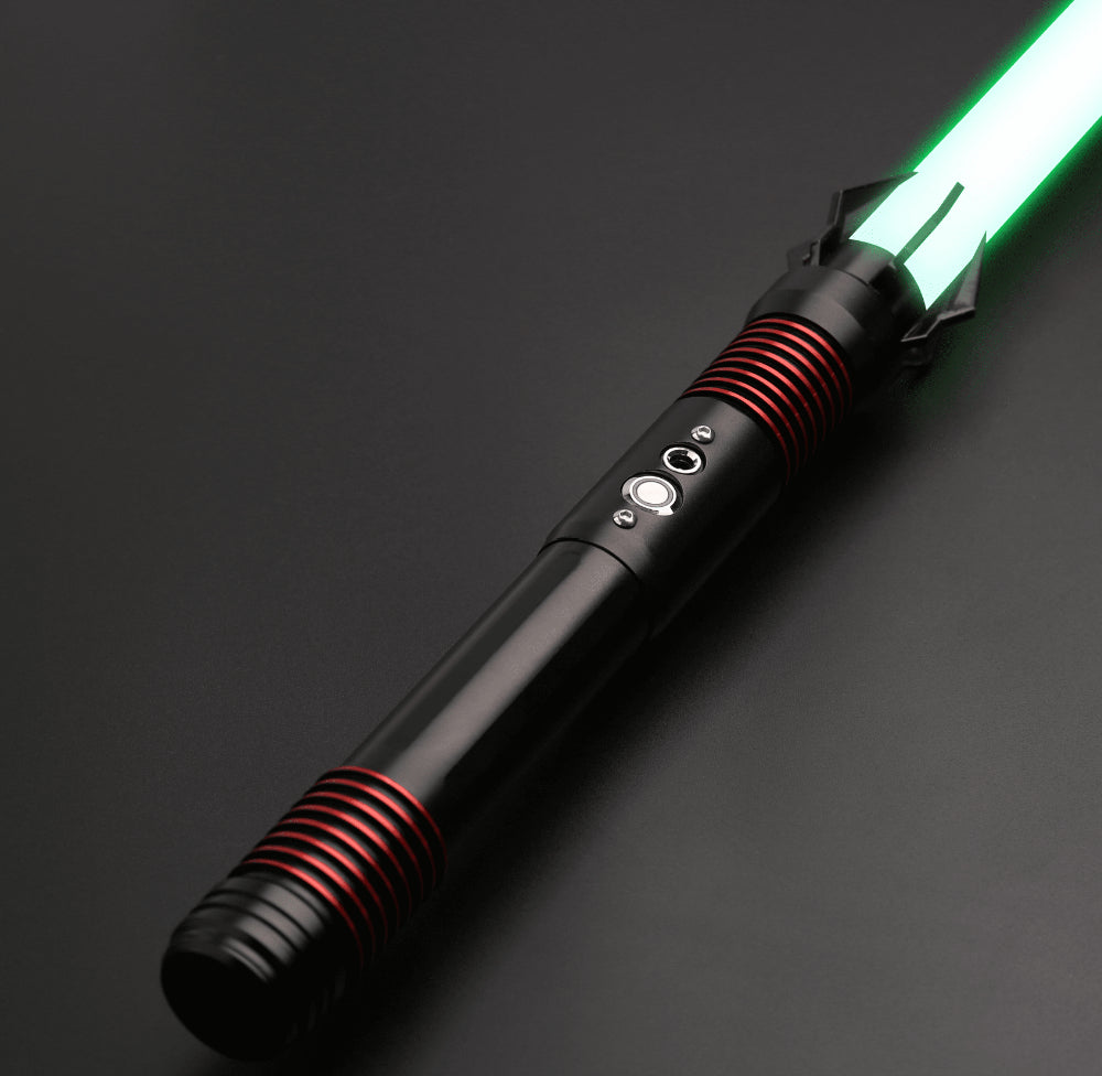 F-Talon-001 Smooth Swing Metal Hilt 1 inch Heavy Dueling Blade 10 Sets of Soundfonts Blaster and Strobe Lightsaber