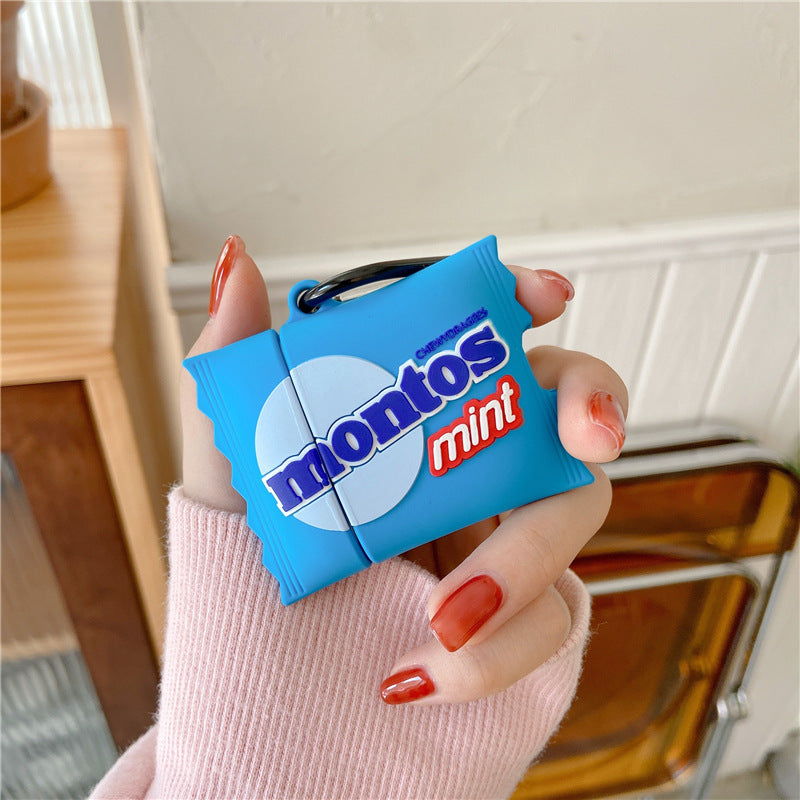 3D Cartoon Mentos Mint Design Airpods Case