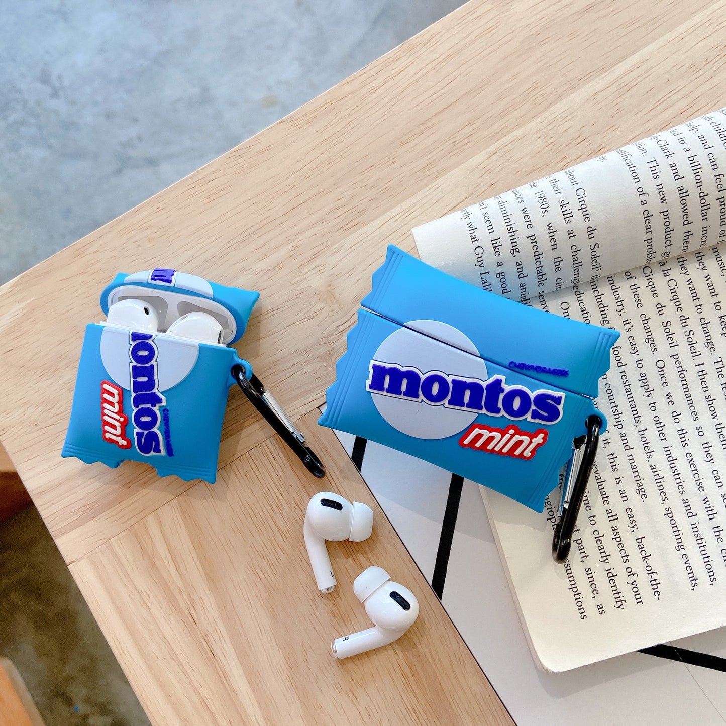 3D Cartoon Mentos Mint Design Airpods Case