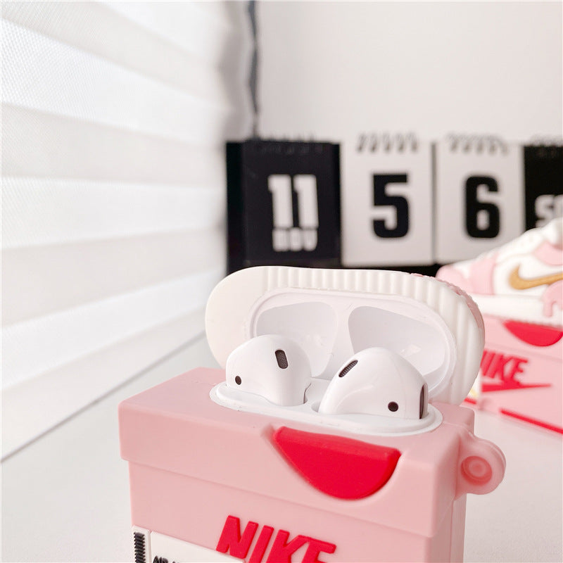 3D Fashion Pink Sneakers Box Airpods Case