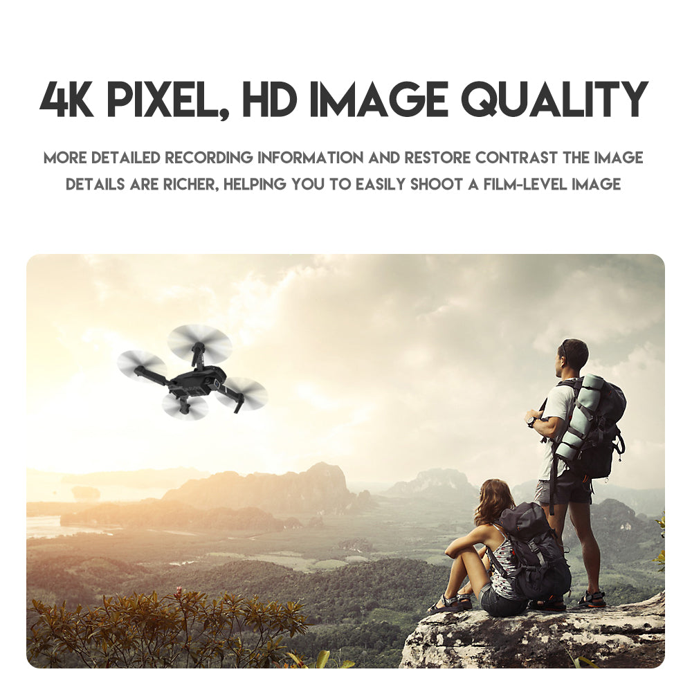 E88 Pro WIFI FPV Drone With Wide Angle HD 4K 1080P Camera