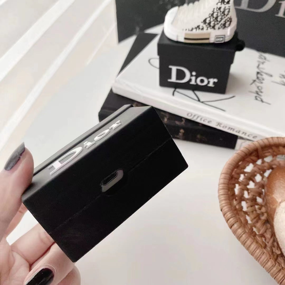 3D Luxury Designers Shoe Box Design Airpods Case with Clip