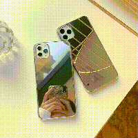 Fashion Plating Make-up Mirror Phone Case for iPhone